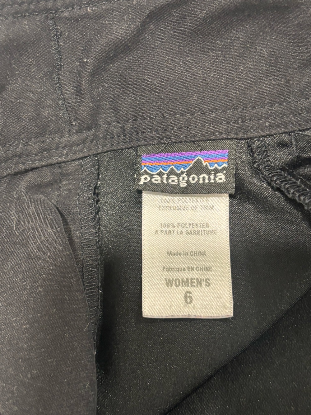 ⚪️Patagonia Black Cropped Wide-Leg Ankle Pants - Picture 5 of 10